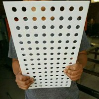 perforated plastic mesh panel